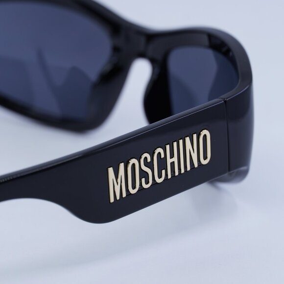🕶️ New Moschino MOS164/S 0807 IR Sunglasses - Black Frame, Grey Lenses - Picture 7 of 10
